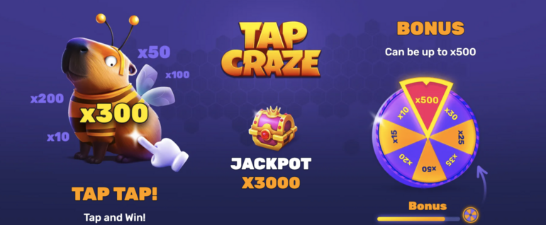 Grafika promocyjna gry „Tap Craze”.
